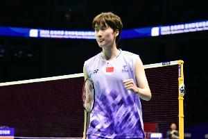 陈雨菲2-0轻取金佳恩，晋级中国羽毛球公开赛女单次轮