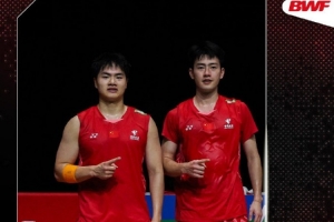 梁伟铿/王昶2-0姜珉赫/奇东柱，晋级中国羽毛球公开赛男双四强