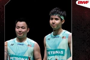 中国羽毛球公开赛：马来西亚组合谢定峰/苏伟译2-0印度组合进决赛