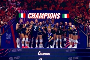 意大利女排3-1巴西卫冕国家联赛冠军，豪取创纪录的29连胜