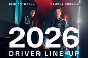 官方：梅赛德斯车队与拉塞尔、安东内利续约至2026赛季