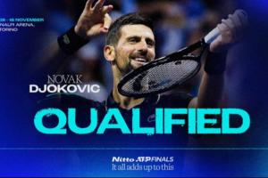 续写传奇官方：38岁德约晋级年终总决赛，18次晋级追平费德勒