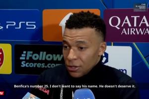 姆巴佩13分钟赛后完整版：25号不配提他名字+当同行 骂了5次猴子